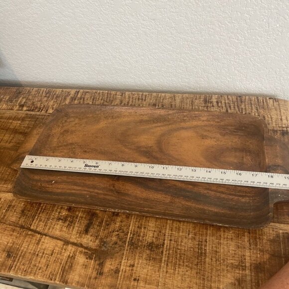 Philippine Handicrafts Tray Monkey Pod Wood Lina Vizcarra- Oandasan Handcrafted - Picture 8 of 9